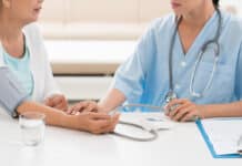 Checking arterial pressure