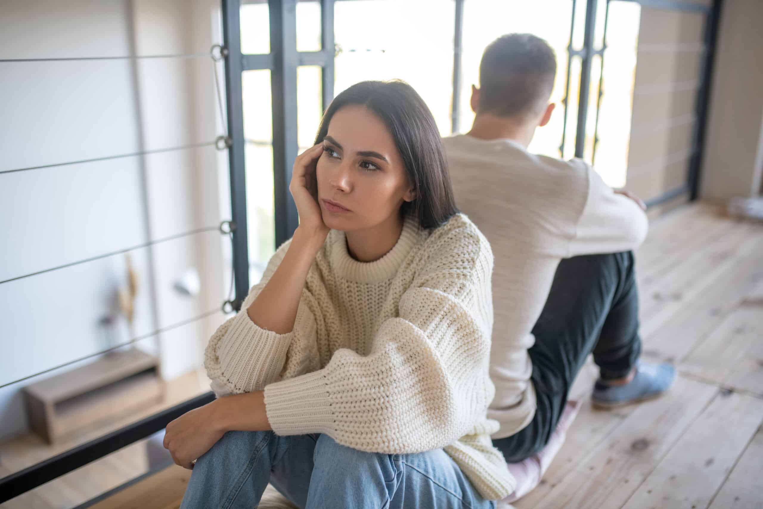 Wife feeling angry and disappointed after argument with wife