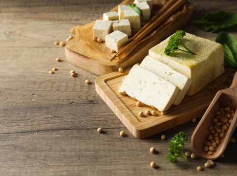 Traditional component of Asian cuisine - Tofu, bean curd